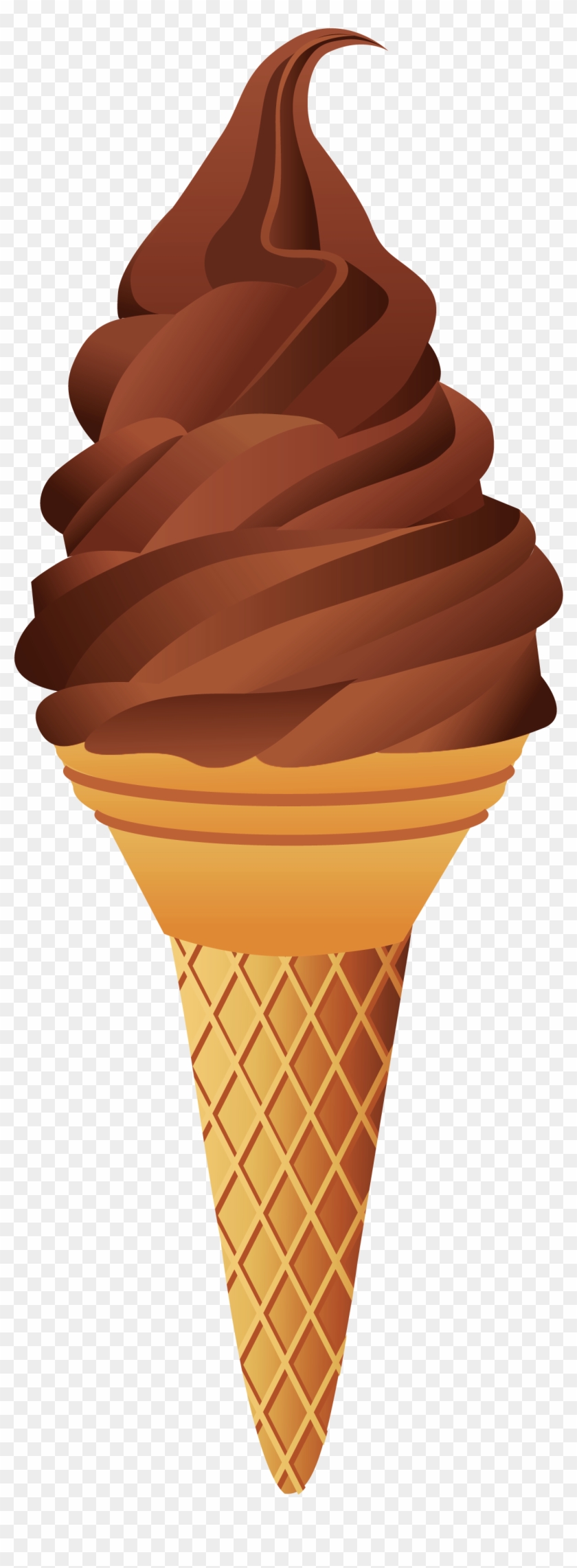 Free Png Download Transparent Chocolate Ice Cream Cone - Chocolate Ice ...