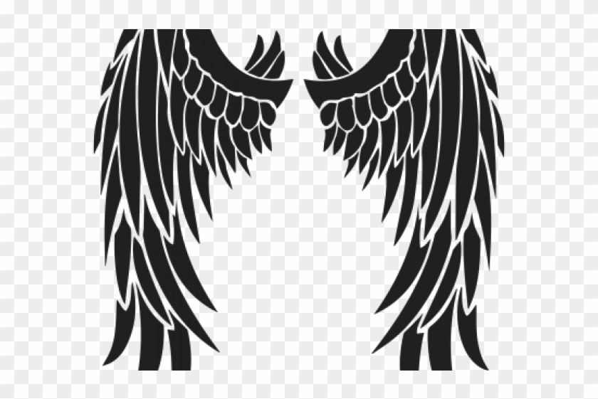 Download Wings Tattoos Png Transparent Images - Stencil Angel Wings Silhouette, Png Download - 640x480 ...